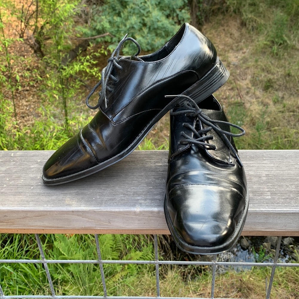 Mens Nunn Bush Black Lace Up Dress Shoes 8.5
